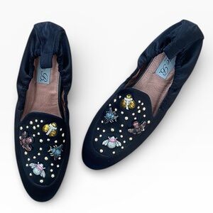 Diane B. Satin Bug Flats